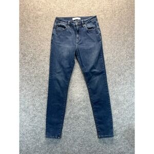 Kancan Women's Jeans Size 7 27 Skinny Medium Blue High Rise Stretch Denim‎